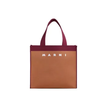 MARNI Logo Detailed Two Toned Tote Bag