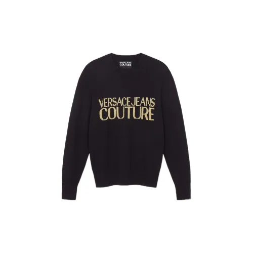 VERSACE JEANS COUTURE Cashmere Sweaters Men Black