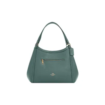 COACH Kristy Cow Leather Handbag, Shoulder Bag Large Size Women's Ink Wash Green