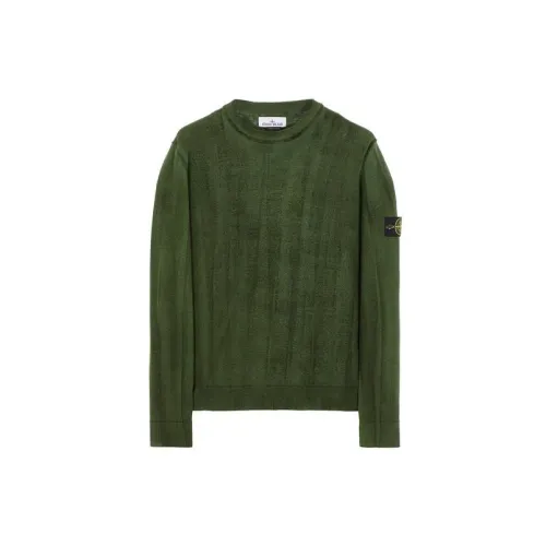 STONE ISLAND Sweaters Men Olive Green