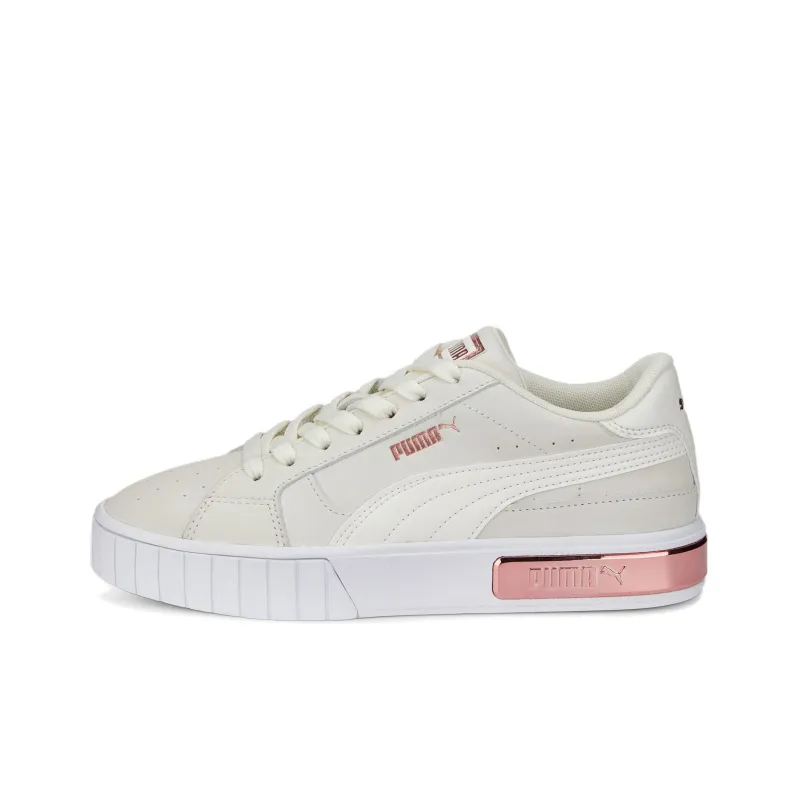 PUMA Cali Star Glam Anti-Slip Wear-Resistant Low-Top Skateboard Shoes Women's Beige Gold-0