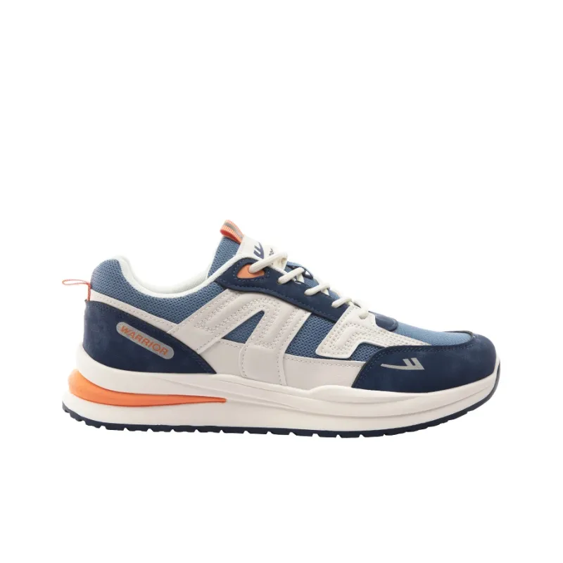 Warrior Wear resistant And Lightweight Low Top Casual Shoes Men's Beige Blue Orange-1