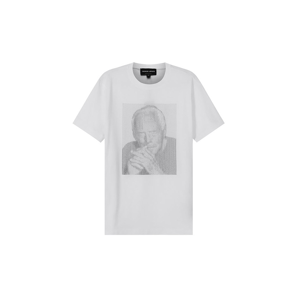 Tシャツ・カットソー GIORGIO ARMANI Men Tops GM001085 TE10629 U0002 OPTICAL WHITE GIORGIO ARMANI T-Shirts Men Optical White - POIZON