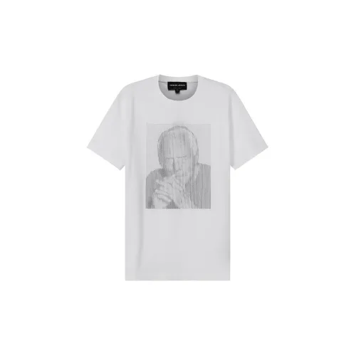 GIORGIO ARMANI T-Shirts Men Optical White