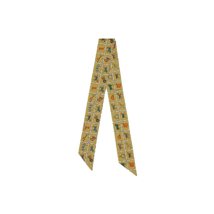 HERMES Silk Scarves Women's Red-0