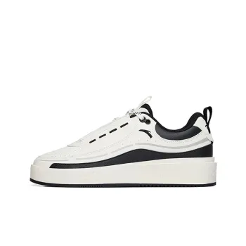 Anta Life Collection Lightweight And Wear resistant Low Top Skateboard Shoes Women's White Black Gray