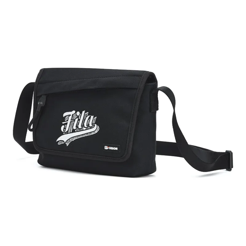 FILA FUSION Fabric Shoulder Bag Crossbody Bag Regular Unisex Pitch Black-1