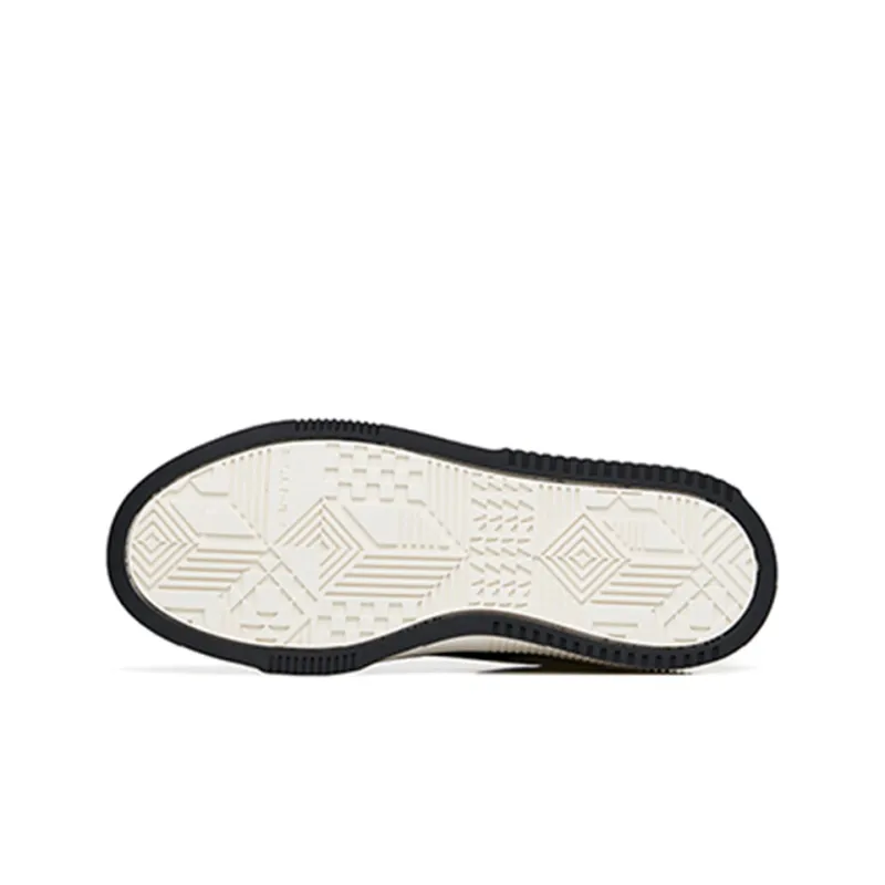 Anta Life Collection Lightweight And Wear resistant Low Top Skateboard Shoes Women's White Black Gray-5