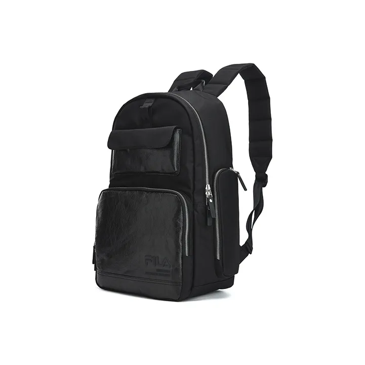 FILA Fabric Laptop Backpack Regular Men's Jet Black-1