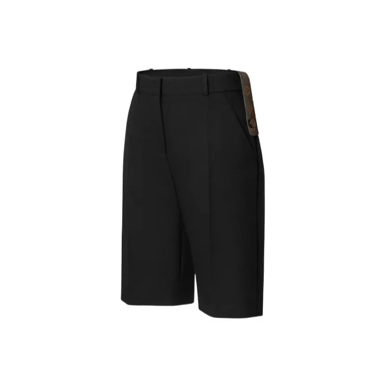 LOUIS VUITTON New Quarterly Products Of LV Casual Shorts Women's Black-2