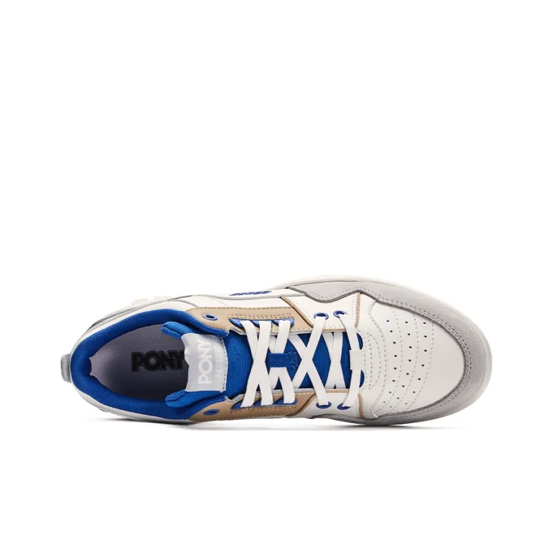 PONY Reverse Low Top Skateboard Shoes Unisex Gray Blue-2