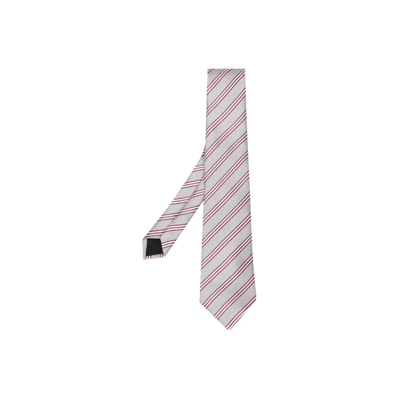 Lanvin Ties Men Light Gray/Burgundy-0