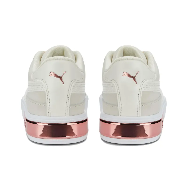 PUMA Cali Star Glam Anti-Slip Wear-Resistant Low-Top Skateboard Shoes Women's Beige Gold-4