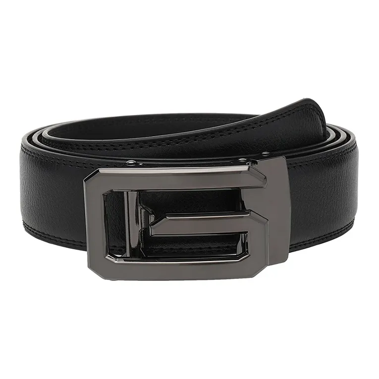 FREE RABBITⅡ Men's G Letter Automatic Buckle Cow Leather Belt Men's Width 3.5CM-6