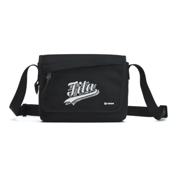 FILA FUSION Fabric Shoulder Bag Crossbody Bag Regular Unisex Pitch Black