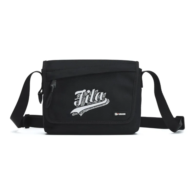 FILA FUSION Fabric Shoulder Bag Crossbody Bag Regular Unisex Pitch Black-0