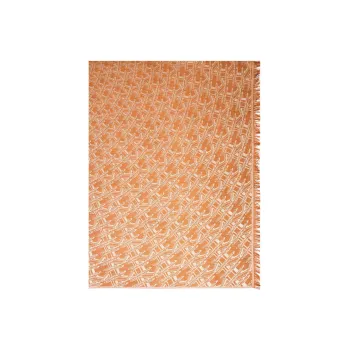 MaxMara Optical-Effect Jacquard Frayed Edge Shawl