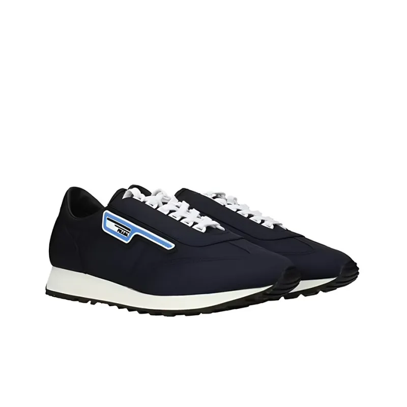 PRADA Low Top Casual Shoes Men's Blue-2