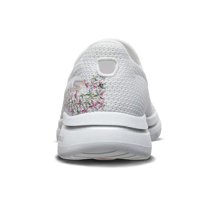 Skechers Go Walk 5 Cushioned Anti Slip Wear Resistant Breathable Lightweight Low Top Casual Shoes Women's White-3