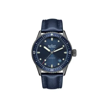 BLANCPAIN FIFTY FATHOMS Automatic Mechanical Movement Men's Watches Watch 43.6mm Blue Dial Ceramic Watch Case