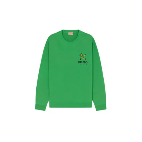 KENZO Tiger Tail Series Sweaters Men Green