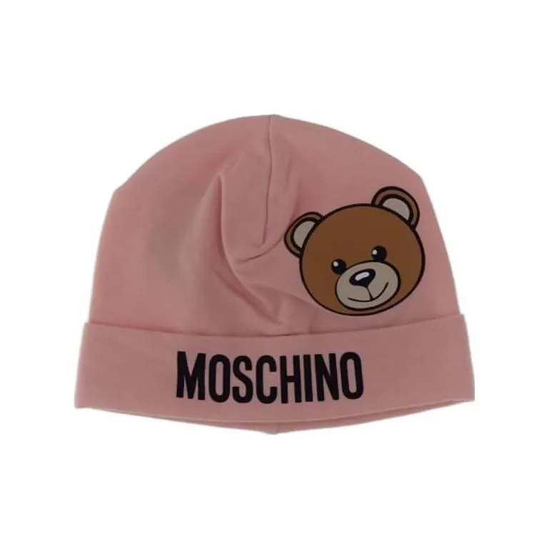 MOSCHINO Logo print Jersey Beanie-0