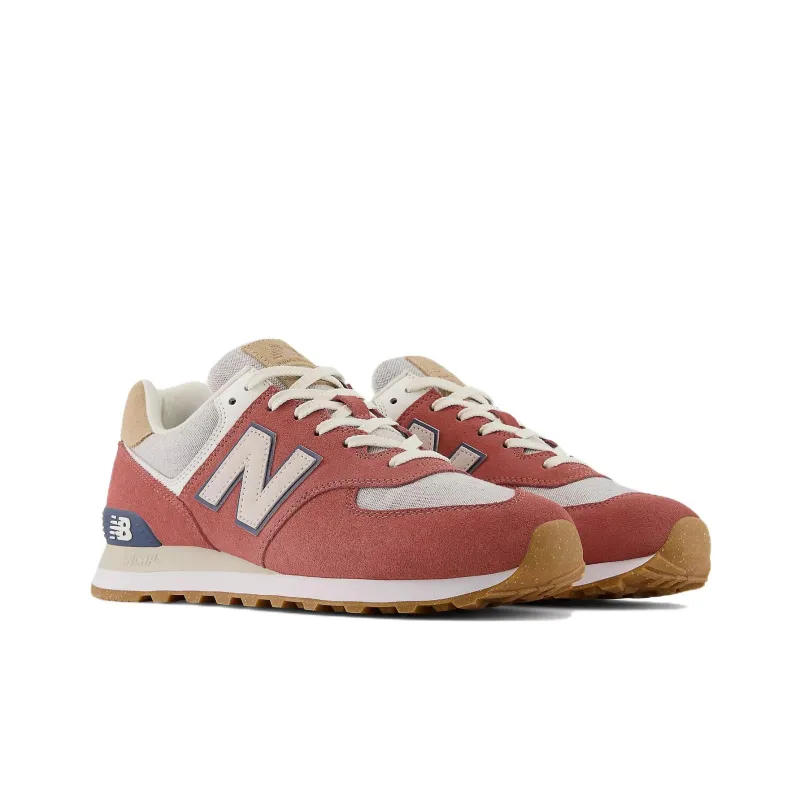 New Balance 574 Mineral Red White Gum-2