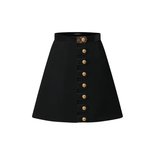 LOUIS VUITTON Casual Long Skirts Women's Black