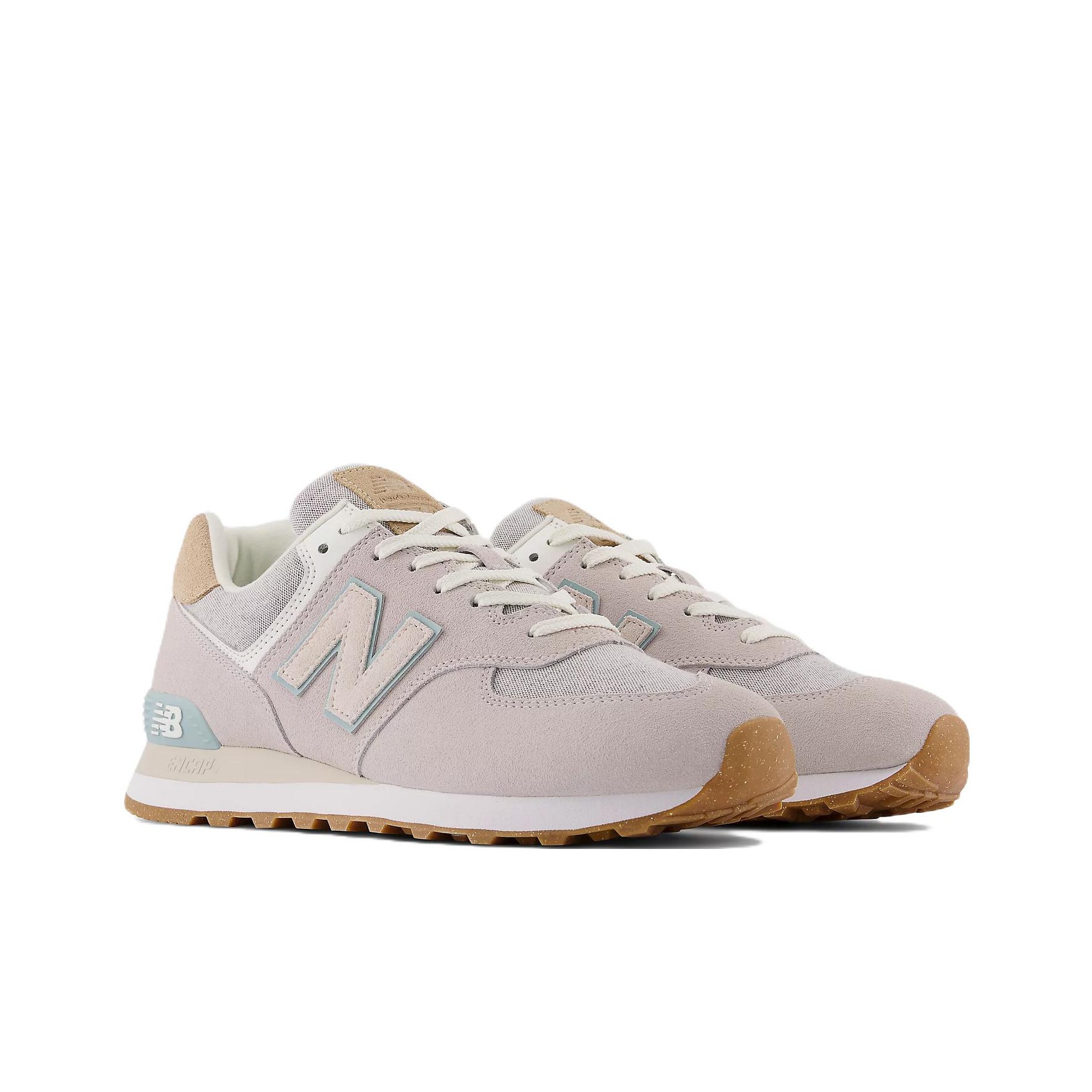 New balance 574 grey gum sole best sale