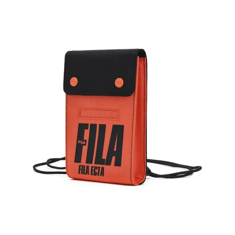 FILA Fabric Cell Phone Pouch Shoulder Bag Crossbody Bag Extra Small Unisex Cinnabar Red-1