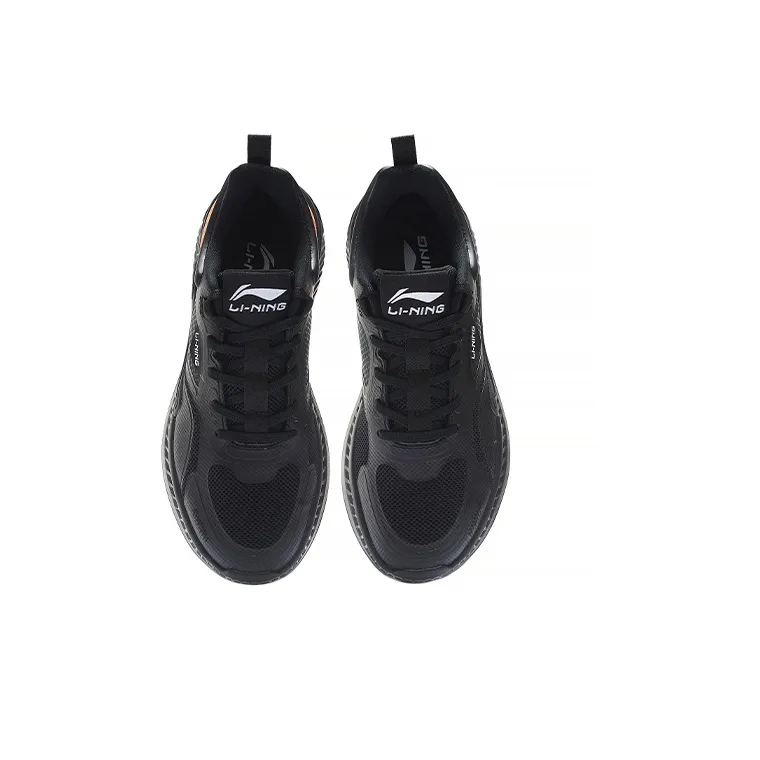 LiNing Cushioning Anti Slip Wear Resistant Breathability Low Top Casual Shoes Men's Black-3