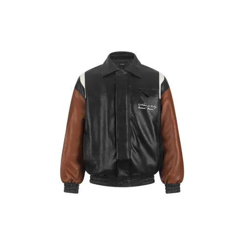 Bosieagender Leather Jackets Unisex Black