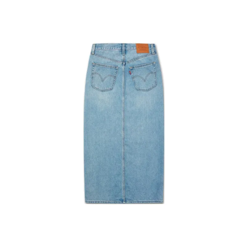 Levis Denim Long Skirts Women's Blue-1