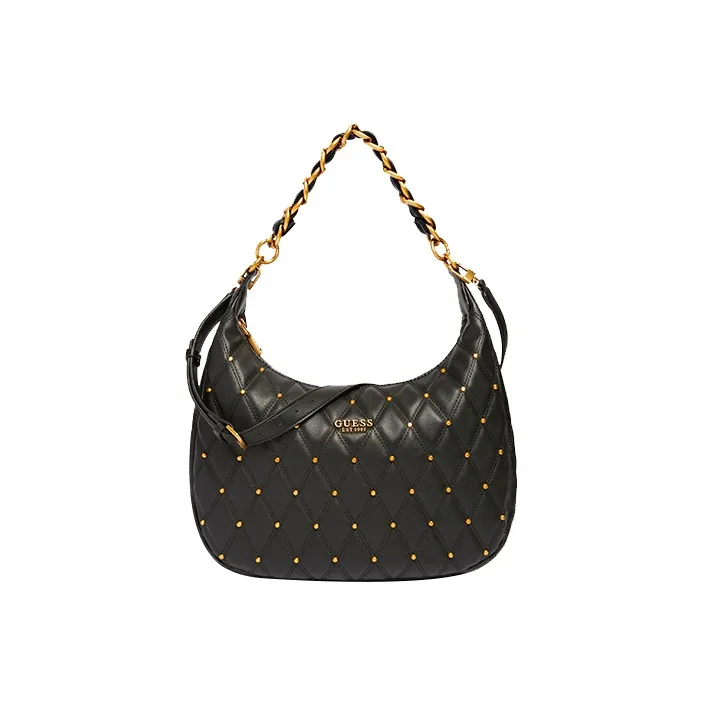 GUESS Hobo Bag Handbag Shoulder Bag Women's Black-0