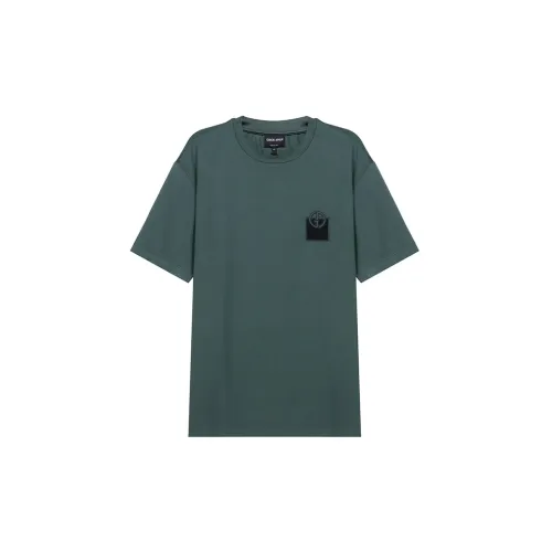 GIORGIO ARMANI T-Shirts Men Dark Green