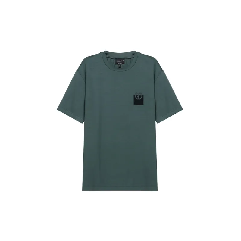 GIORGIO ARMANI T Shirts Men Dark Green-0