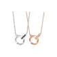 Mobius Loop Letter Necklace 1 Pair