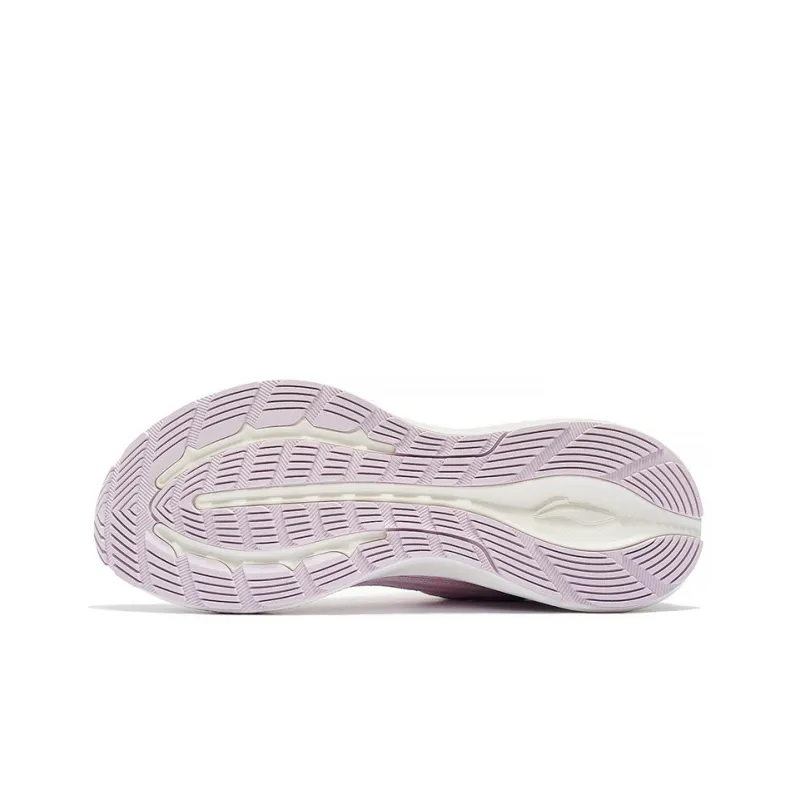 LiNing Light And Shadow Element Cushioning Reflective Rebound Low-Top Running Shoes Women's Pink-6
