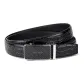 Black Strap Silver Buckle