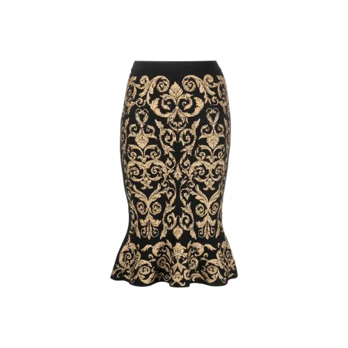 MOSCHINO Casual Long Skirts Women's Brown