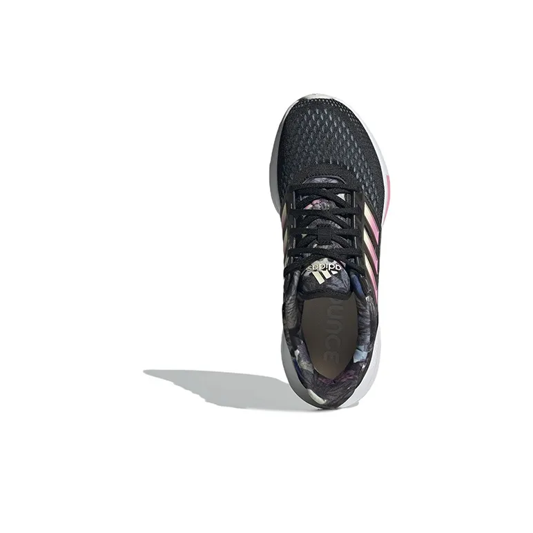 Adidas EQ21 Run Slip Resistant, Abrasion Resistant, Breathable Low Top Running Shoes Women's Black Pink-4