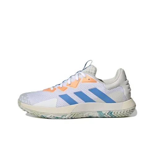 Adidas Solematch Control Tennis Shoes Men Low-Top White/Blue