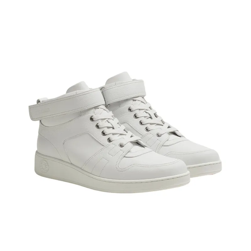HERMES Freestyle High Top Stylish Skateboarding Shoes Men's White-2