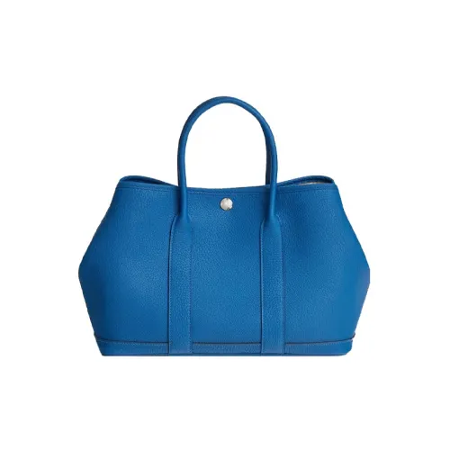 HERMES Garden Party Cow Leather Garden Bag Handbag Shoulder Bag Unisex