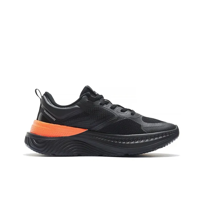 LiNing Cushioning Anti Slip Wear Resistant Breathability Low Top Casual Shoes Men's Black-1