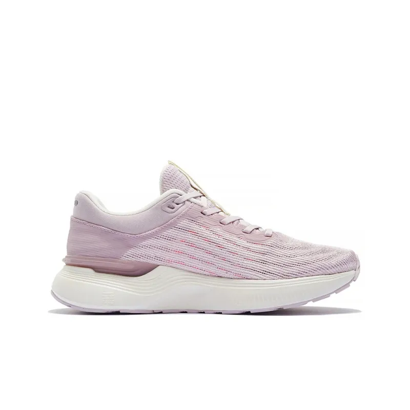 LiNing Light And Shadow Element Cushioning Reflective Rebound Low-Top Running Shoes Women's Pink-1
