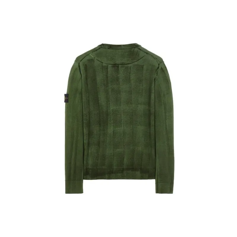 STONE ISLAND Sweaters Men Olive Green-1