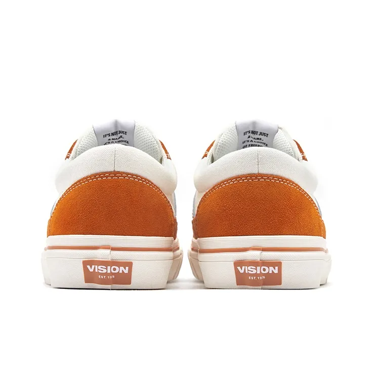 Vision Street Wear Stick Low Top Skateboard Shoes Unisex Mandarin Orange-4