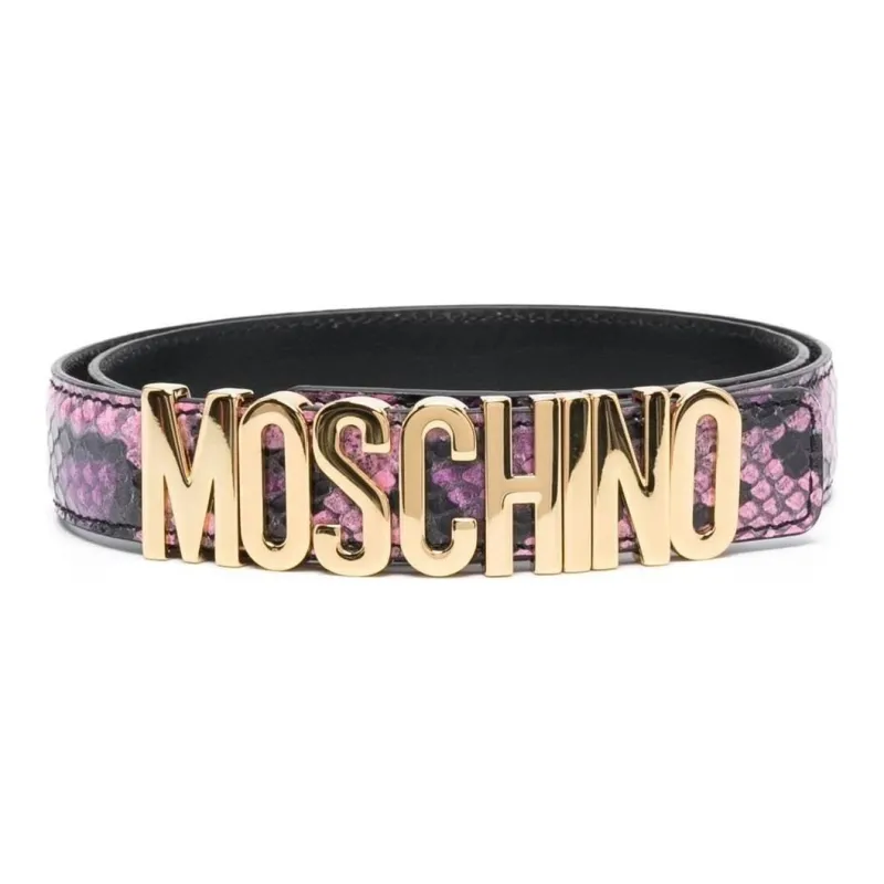MOSCHINO Leather Belts Women's Purple-0
