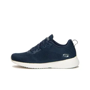 Skechers BOBS SQUAD Cushioned Anti Slip Wear Resistant Breathable Lightweight Low Top Casual Shoes Women's Navy